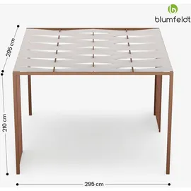 Blumfeldt Pavillon 3 x 3 m inkl. 4 Seitenteile Beige