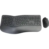 Conceptronic Ergo Kabelloses Set aus ergonomischer Tastatur und vertikaler Maus,