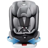 Baby Autositz Kindersitz 360°drehbar mit ISOFIX und Ruheposition, Gruppe 0+1/2/3 (9-36 kg/0-12 Year), 5-Punkt-Sicherheitsgurt, Kinderautositz, Schwarz