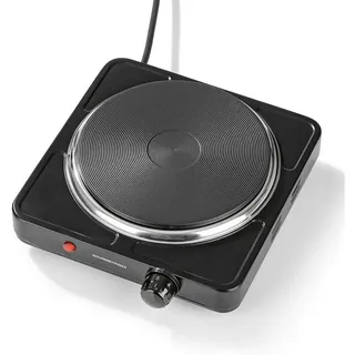 DS PRODUKTE GOURMETmaxx Einzelkochplatte 14430 schwarz Metall B/H/L: ca. 23,5x7,5x23,5 cm | Schwarz