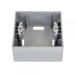 Gunsan 01281500000148, Visage Schalterserie 1-fach Rahmen Aufputzgehäuse Silber