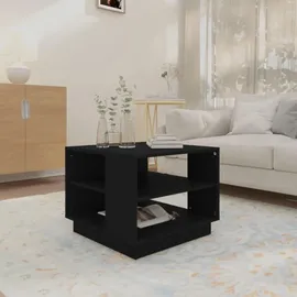furnicato Couchtisch Schwarz Holzwerkstoff 55 x 43 x 55 cm