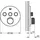 Grohe Grohtherm SmartControl Duschthermostat rund für 3 Verbraucher Messing 29121A00