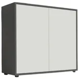 BMG Möbel Mailand 79 x 73 x 33 cm schwarz hochglänzend / schwarz
