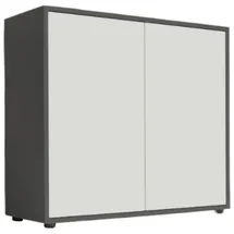 BMG Möbel Mailand 79 x 73 x 33 cm schwarz hochglänzend / schwarz