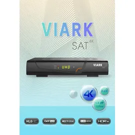 VIARK Sat 4K UHD H.265 2160p DVB-S2X Multistream Receiver LAN WLAN Schwarz