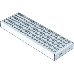 MUNK Treppenstufe Stahl-Lochblech 800mm Stufenbreite, 225mm Stufentiefe