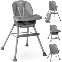 nukido Höhenverstellbarer Hochstuhl Babystuhl Kinderhochstuhl mit Fußstütze Tilo