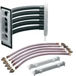 Hager ZM85S Sammelschienen-Eckverbinder, univ.Z, Schrank/Schrank, 5-polig, 70mm2, CU-12x10mm.Eckverbinder zum Verbinden der Sammelschienen bei