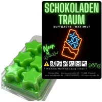 WonderWax Duftwachs WonderWax® Neon Duftwachs 6 Sterne (Schokoladentraum), Duftrichtung: Schokoladentraum
