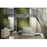 Xlmoebel Schlafzimmer-Set Schlafzimmer Beige Bett mit 2x Nachttische Modern, (3-tlg., Bett / 2x Nachttische), Hergestellt in Europa beige