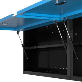 Güde Werkzeugschrank Stahl 171 x 46 x 31 cm schwarz/blau abschließbar