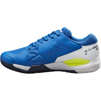 Wilson Herren Rush Pro Ace Clay Sneaker, Lapis Blue/White/Safety Yellow, 44 2/3 EU