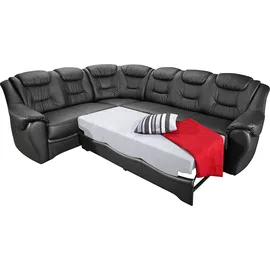 sit&more Ecksofa »Bellevue L-Form«, wahlweise mit Bettfunktion schwarz