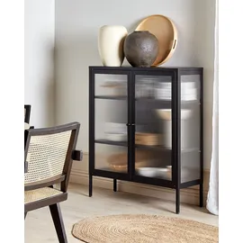 Beliani Vitrine - Buffetschrank, LERRYN 90 x 35 x 111 cm