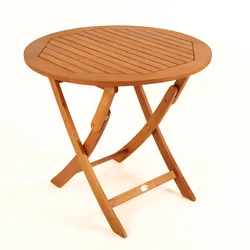 Klapptisch Capri 70 cm Ø natur