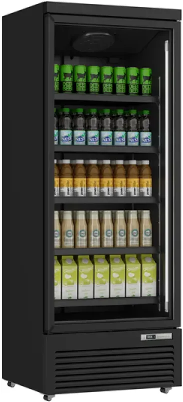 Getränkekühlschrank 614L Schwarz 0°C bis +10°C Lüfterkühlung