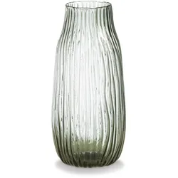 Vase Wellenform 26 cm Glas Grau S (Small)