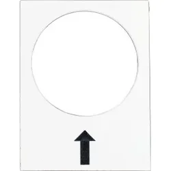 Schneider Electric ZB2BY4907 Bezeichnungsschild, 30x40mm, weiß, rechts, langsam  - 10 Stück