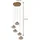 LINDBY Piatra 1 dimmbar Transparent/Gold/Weiß 44,5 cm