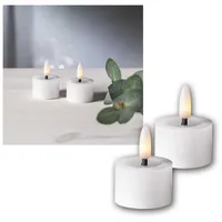 Star Trading Flamme Flow LED-Kerze 4 x 5 cm weiß
