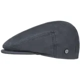 LIERYS Lederflatcap Herren Made in Italy Gefütterte Schirmmütze Rindleder Herbst/Winter blau 60 cm - 60