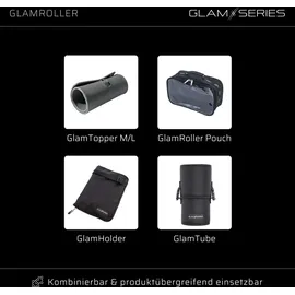 glamseries GlamRoller Trolley, Kosmetikkoffer mit Hitzeschutzfach,