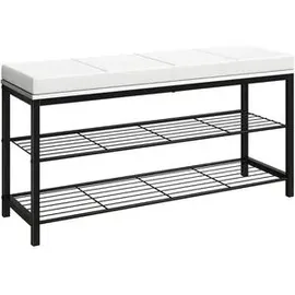 VCM Taliro 90 x 48 x 30 cm schwarz / weiß gepolstert