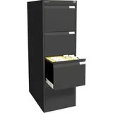 BISLEY Hängeregistraturschrank 41,3 x 62,2 x 132,1 cm schwarz