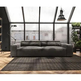 DeLife Big-Sofa Sirpio XL 270x130 cm Mikrofaser Khakibraun