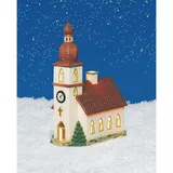 Davartis - Porzellan Windlicht Kirche 14x8x21cm (1x 1 STK.)