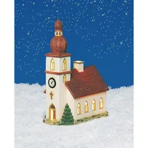 Davartis - Porzellan Windlicht Kirche 14x8x21cm (1x 1 STK.)