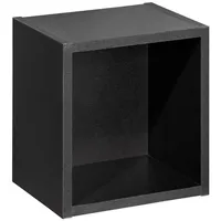 Lomadox Badezimmer Regal 27x25 cm, schwarz, NEWPORT-56-BLACK - Schwarz