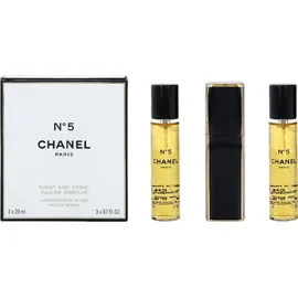 Chanel No. 5 Eau de Parfum refillable 20 ml + Eau de Parfum Nachfüllung 2 x 20 ml