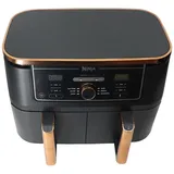 Ninja Foodi MAX Dual Zone Heißluftfritteuse AF400EUCP 9,5l kupfer/schwarz