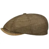 Stetson Hatteras Yelvington Flatcap - Schirmmütze (55-63 cm) - Klassisch Elegantes Design - Made in Germany - Herren - Frühjahr/Sommer braun 58 cm - 58