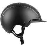 Casco Reithelm CHAMP-3 schwarz L (58-62cm) + MyStyle Wechselstreifen schwarz reflex