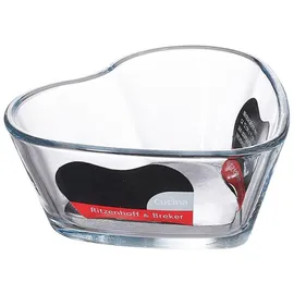 Ritzenhoff & Breker Mini-Backform Cucina in Herzform, Auflaufform aus Glas, 270 ml, Geeignet für Backofen/Mikrowelle/Spülmaschine, 0807196