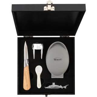 OEM Laguiole Luxury Line Austern-set, Messer mit Silikongriff