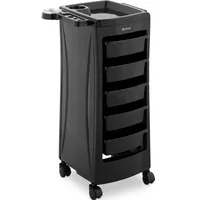 Physa Friseurwagen Kosmetikwagen 5 Schubladen 10 kg schwarz