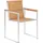 vidaXL Gartenstuhl 60 x 75 x 85 cm braun 2 St.