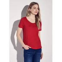 STREET ONE Damen A322897 Basic T-Shirt »Style Gerda«, Rot