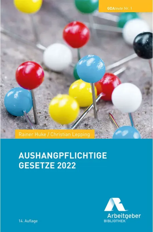 Aushangpflichtige Gesetze 2022  Kartoniert (TB)