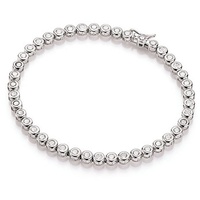Smart Jewel klassisch, mit Zirkonia Steine, Silber 925 Armbänder & Armreife Weiss Damen