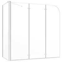 vidaXL Duschabtrennung 120x69x130 cm Hartglas Transparent