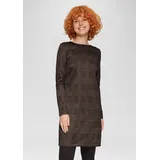 QS Minikleid Kleid gemustert Braun XS