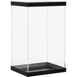 vidaXL Vitrine, Schaukasten Staubschutz, Sammlervitrine für Sammlerstücke Spielzeug Figuren, Ausstellungsbox Acrylbox, Transparent Acryl