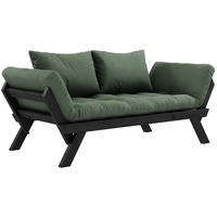 Karup Design, Bebop, Schlafsofa, Gestell: Schwarz, Matratze: Olivengrün