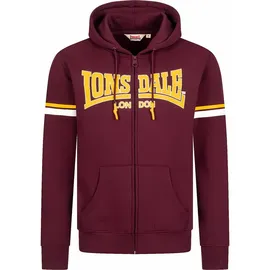 Lonsdale Darfield Kapuzensweatjacke Herren Rot S