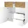 FMD Belm 108,9 x 115 x 41,7 cm Weiß / Artisan Eiche